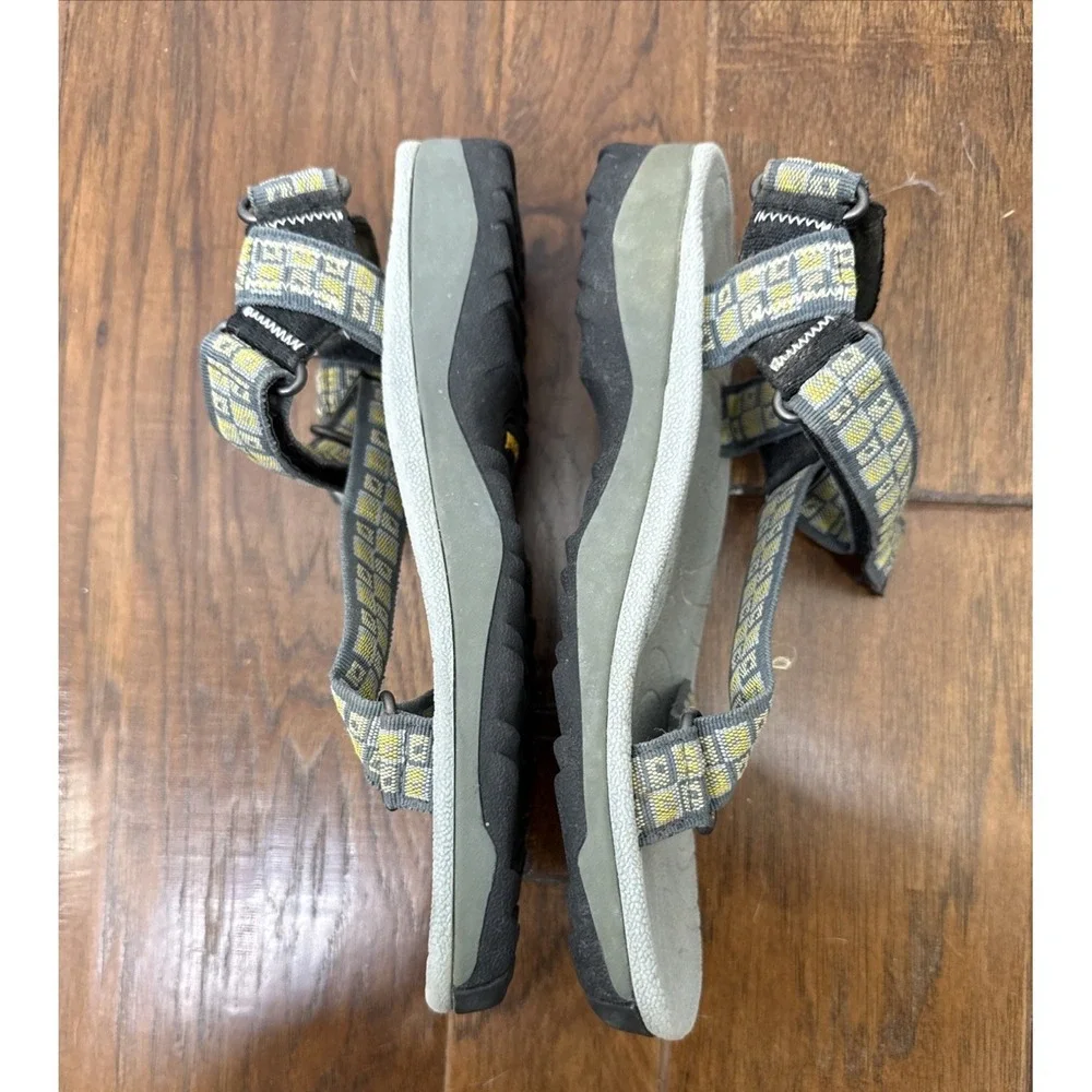 LL Bean Hiking Outdoors Strap Sandal Women 7.5 Gray Gorpcore Travel Water Sporty